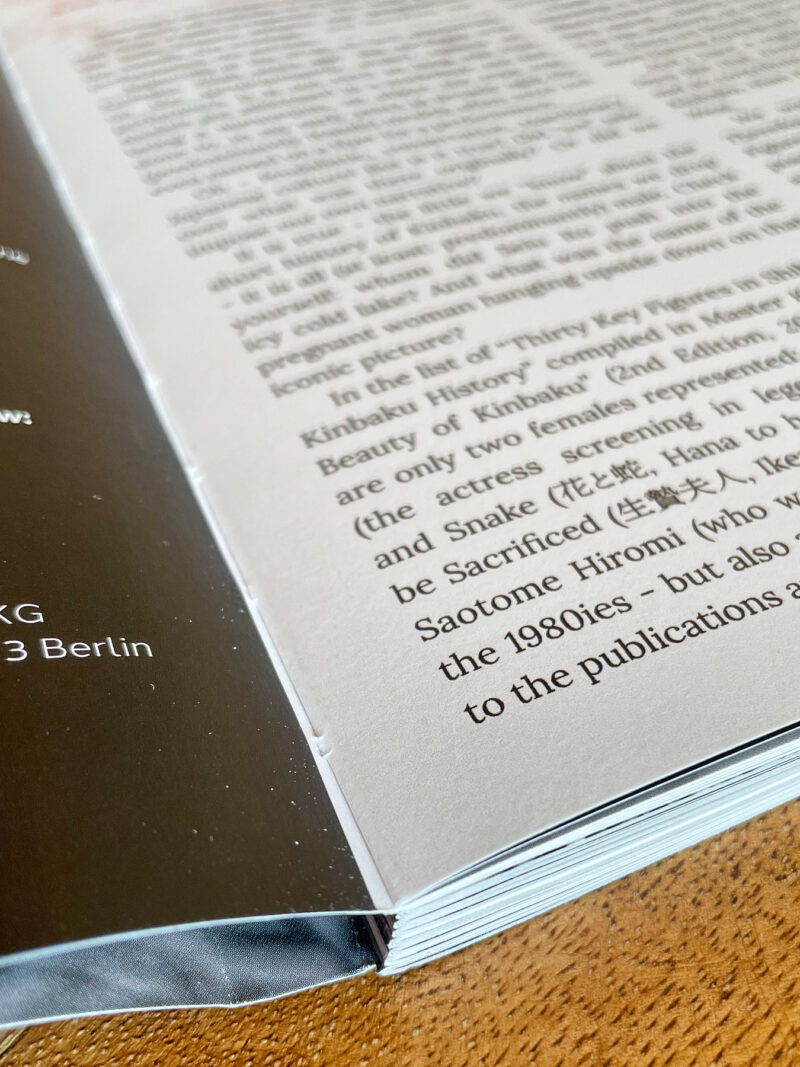 Kinbaku Society of Berlin Magazine, fine art print, limited edition